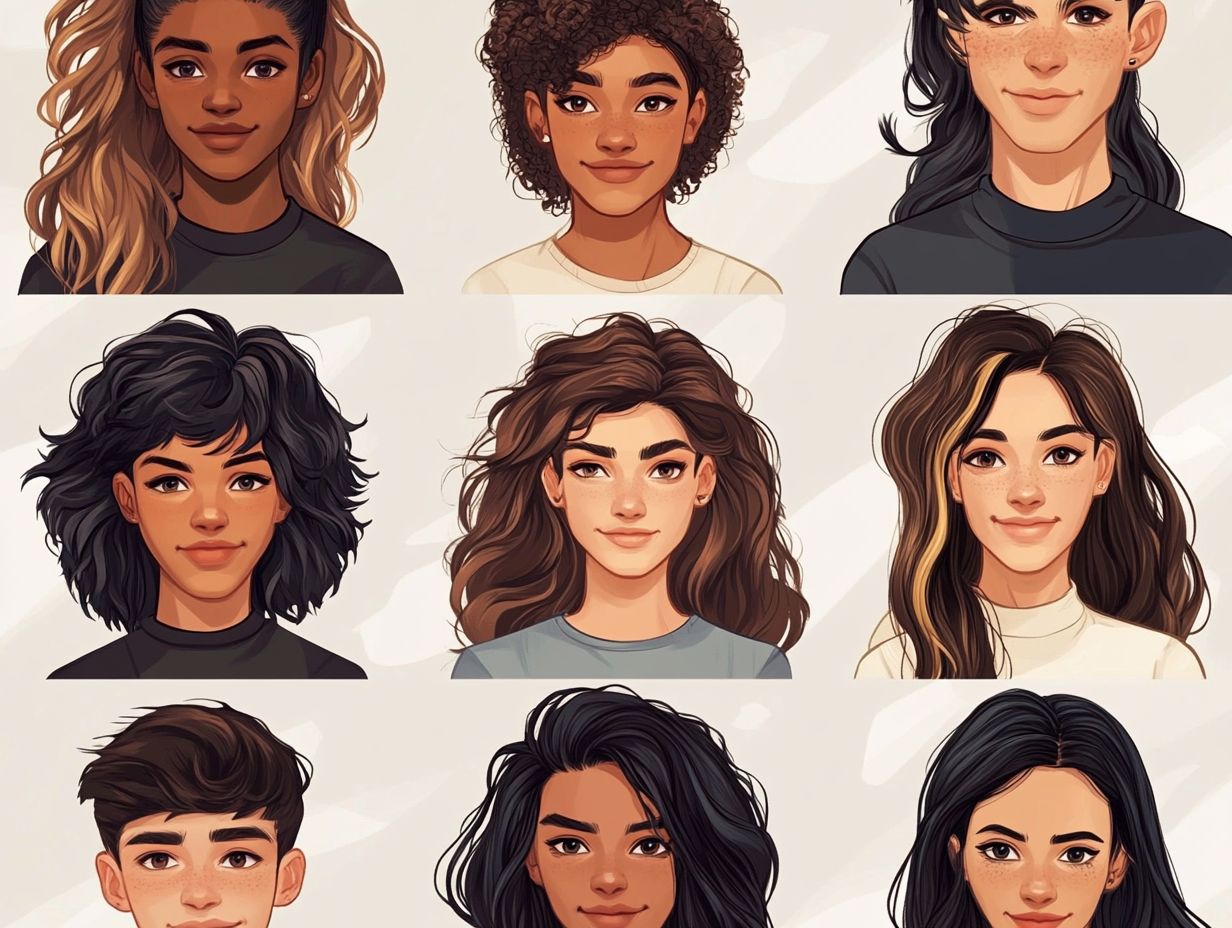 Hairstyles for Round Faces