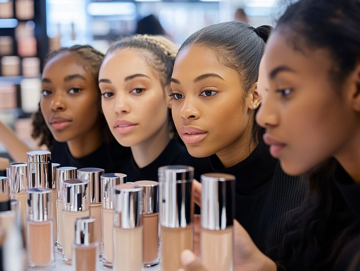 Testing and Swatching Foundations