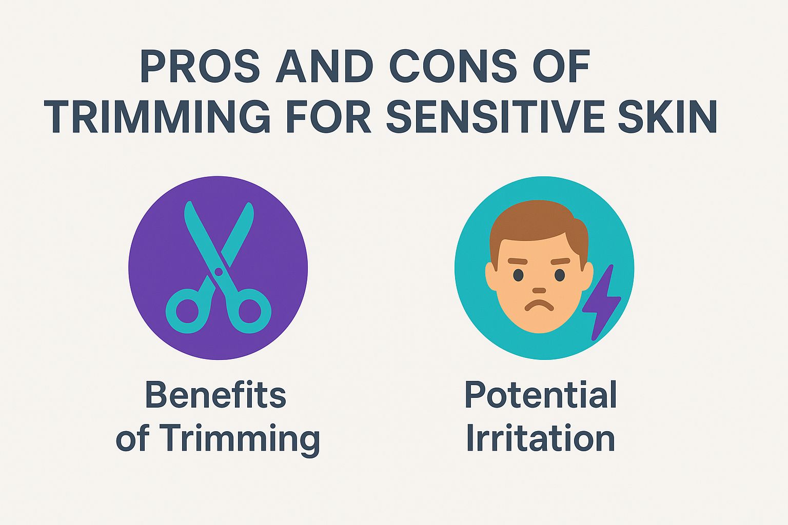 Pros and Cons of Trimming for Sensitive Skin and Trimming Advantages
