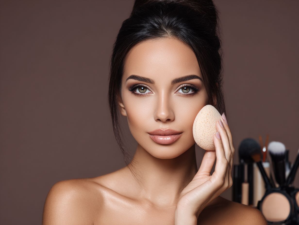 What is the purpose of applying foundation for an undetectable finish?