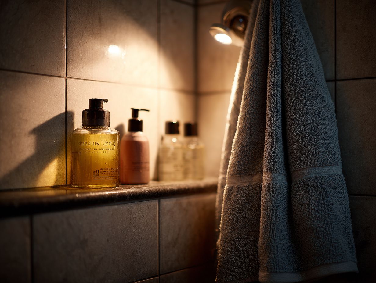 What are some grooming benefits of upgrading your shower routine, including simple regimens?