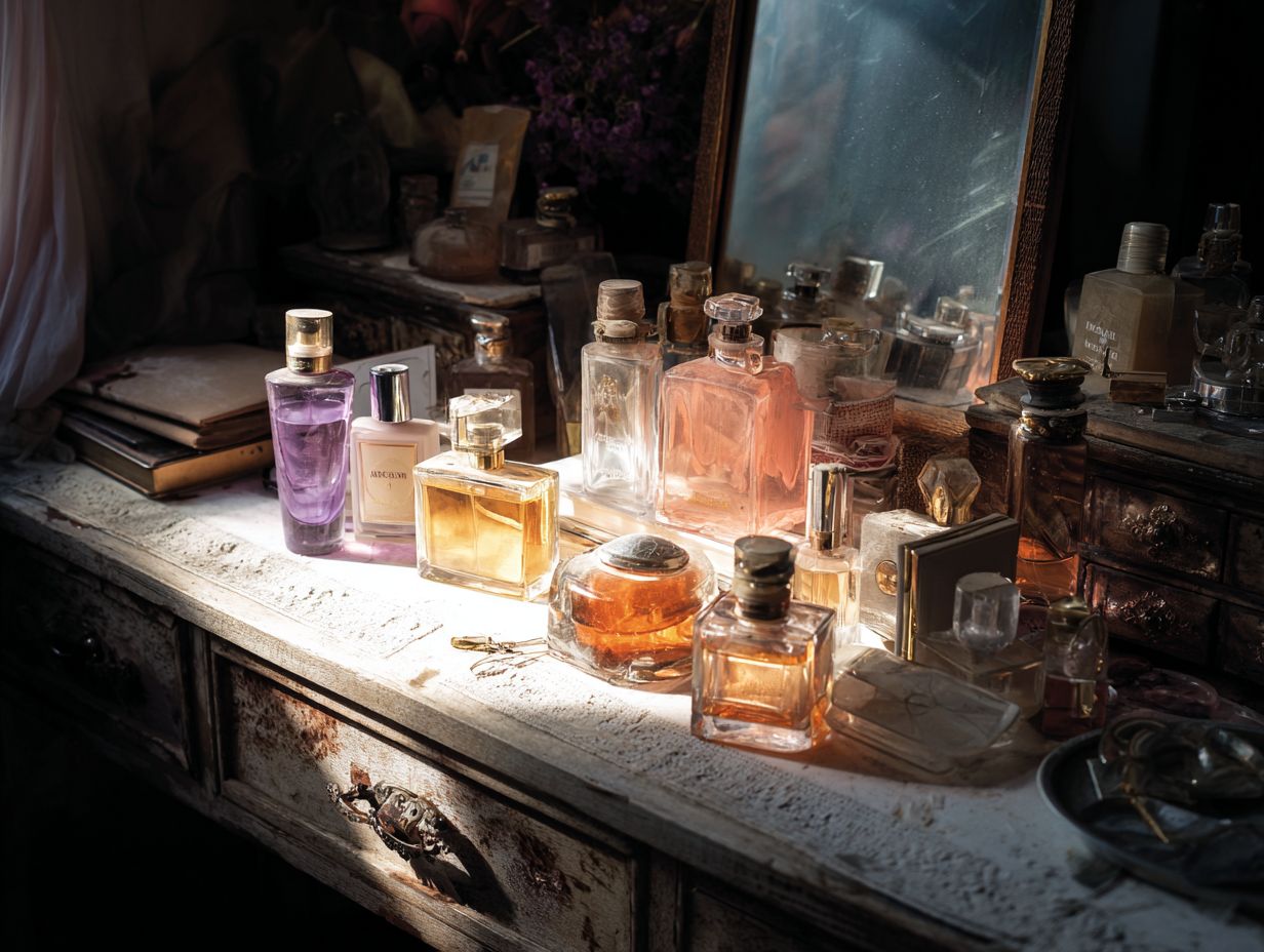 Why is storing perfumes in direct sunlight a problem?