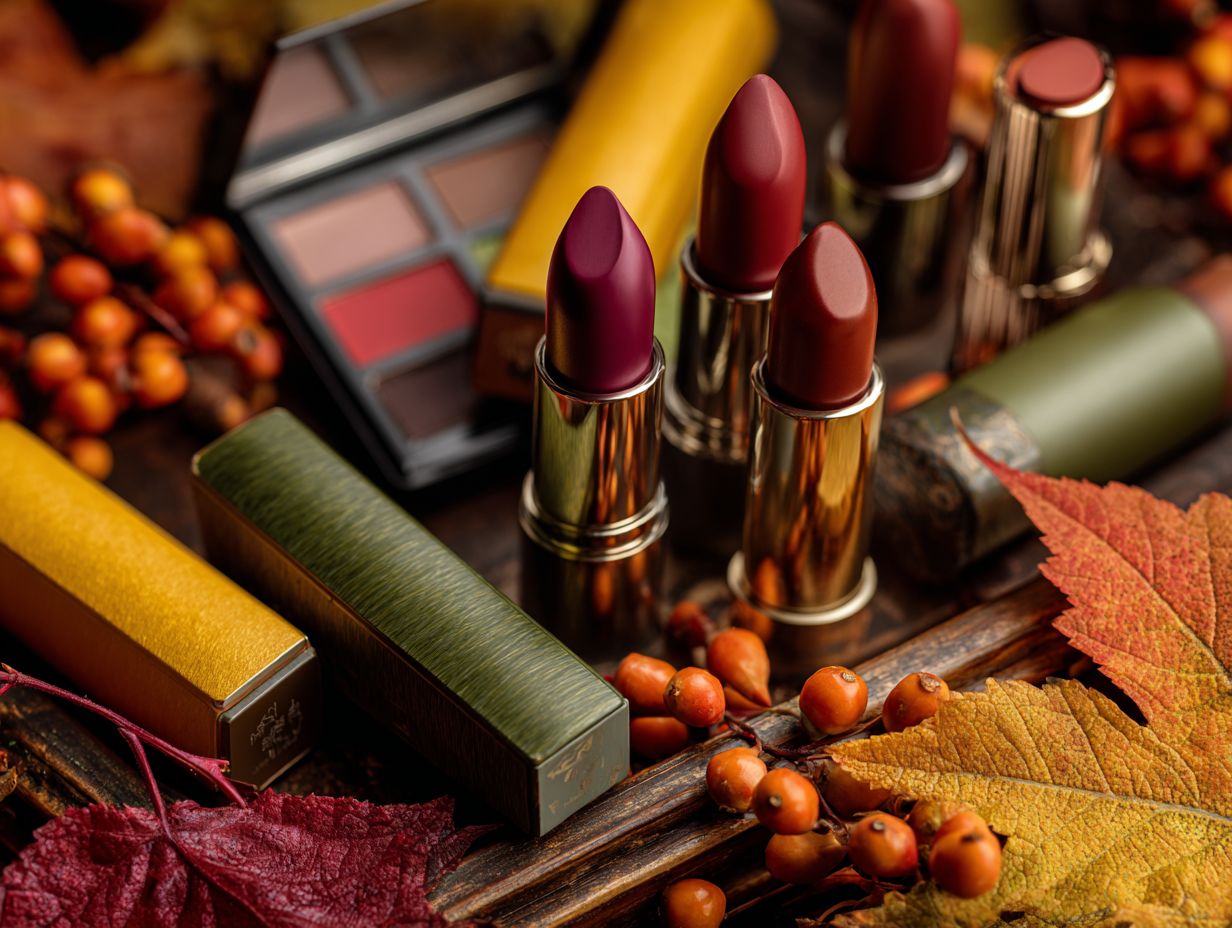 What are some ways to incorporate rich colors into my makeup routine for fall?