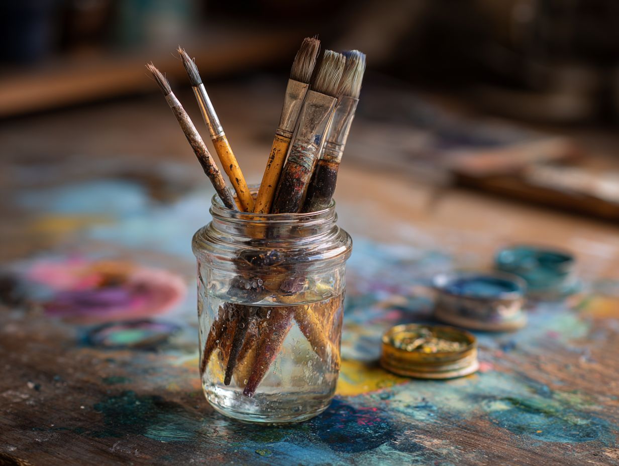 Drying and Storing Brushes