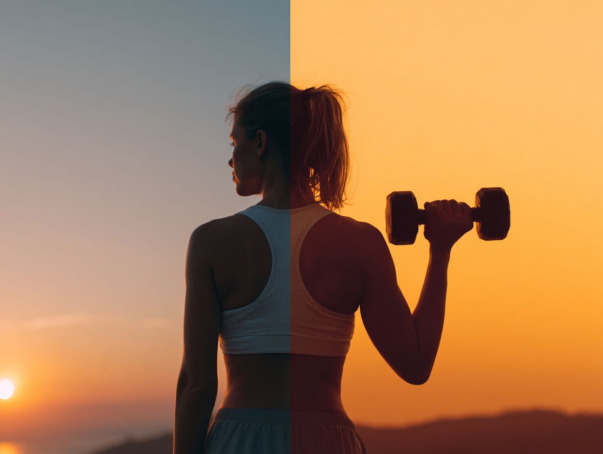 Is there a difference in how morning and evening workouts affect your skin?