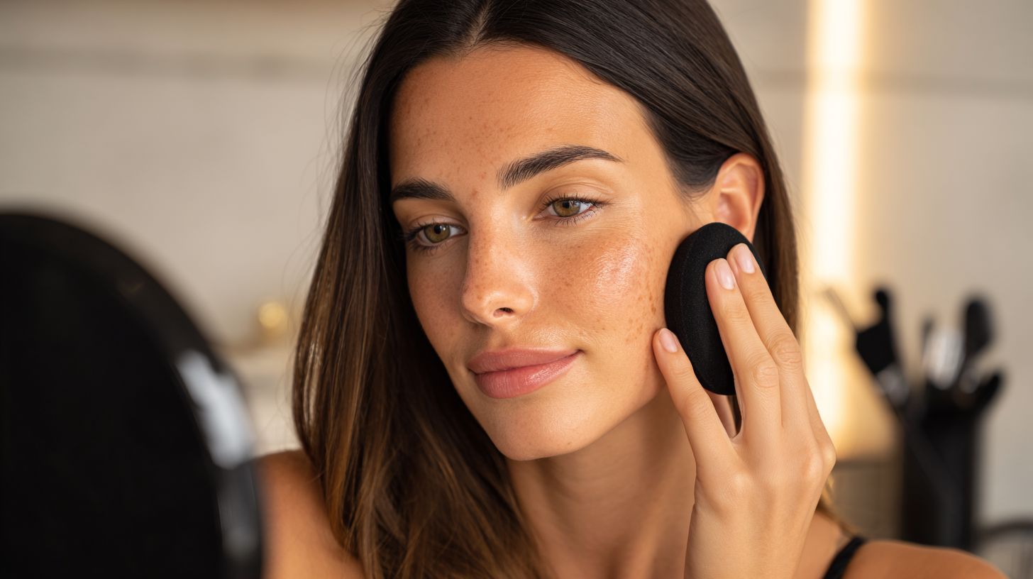 Touching Up Lips and Cheeks