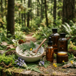 Professional photograph natural lighting high quality composition Scene depicting Forest-Inspired