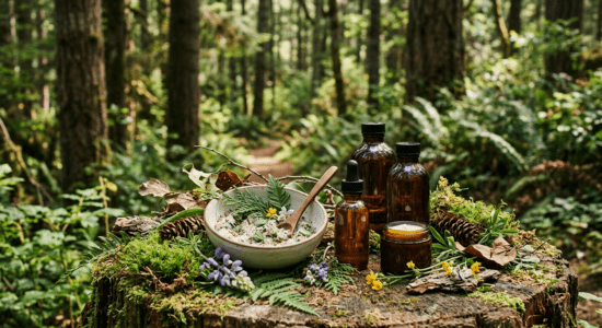 Professional photograph natural lighting high quality composition Scene depicting Forest-Inspired