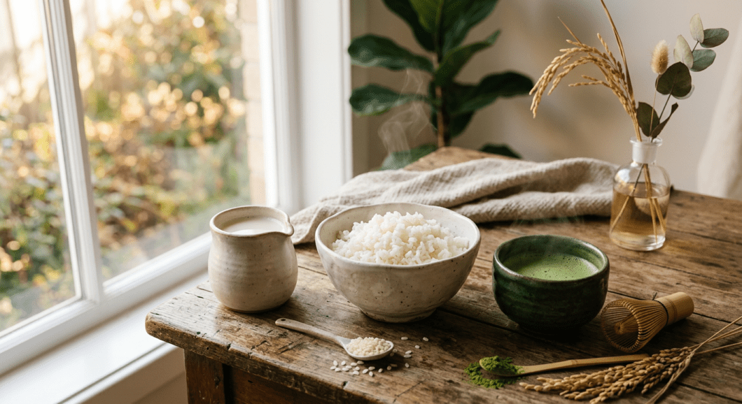 Professional photograph natural lighting high quality composition Scene depicting Rice