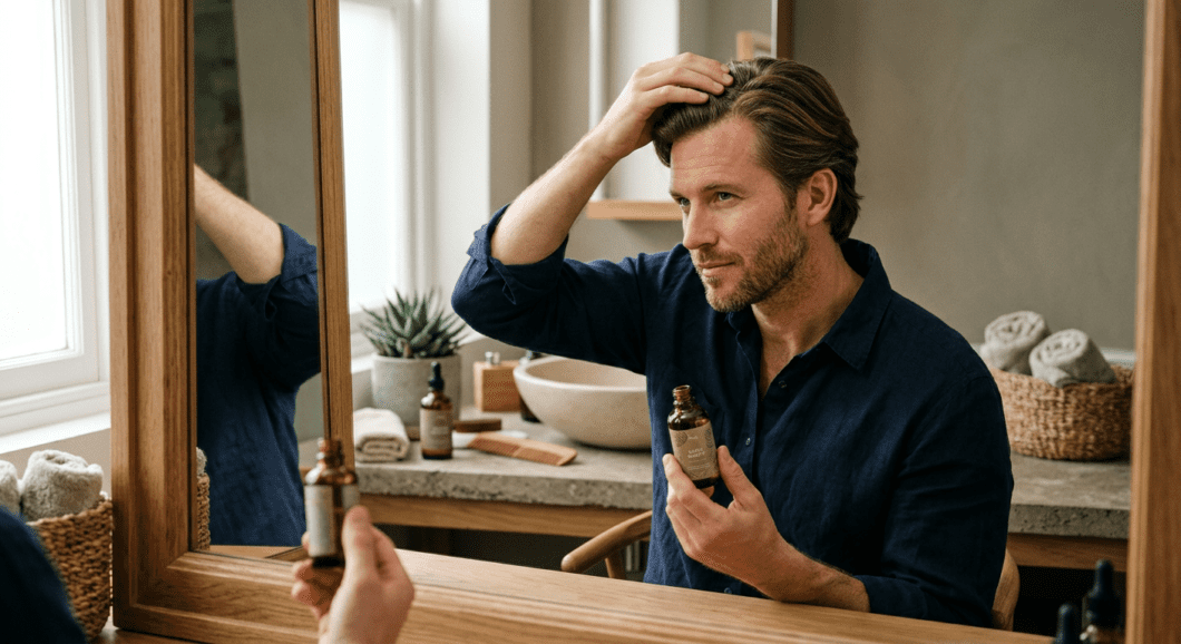 Professional photograph natural lighting high quality composition Scene depicting Scalp