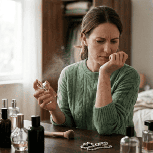 Professional photograph natural lighting high quality composition Scene depicting Perfume