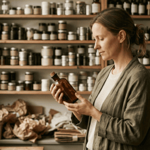 Professional photograph natural lighting high quality composition A woman stands