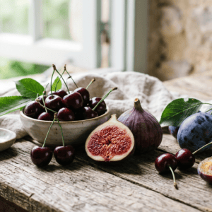 Professional photograph natural lighting high quality composition Scene depicting Cherry
