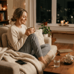 Professional photograph natural lighting high quality composition Scene depicting Cozy