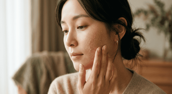 Professional photograph natural lighting high quality composition A woman's face