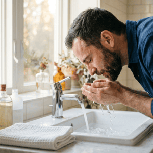 Professional photograph natural lighting high quality composition A man's hands