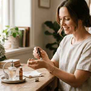 Professional photograph natural lighting high quality composition Scene depicting Perfume