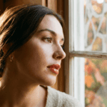 Professional photograph natural lighting high quality composition A close-up profile