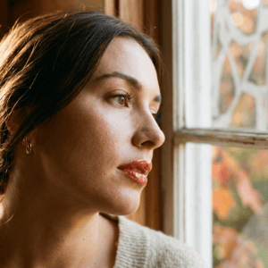 Professional photograph natural lighting high quality composition A close-up profile