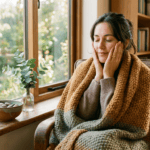 Professional photograph natural lighting high quality composition A woman wrapped
