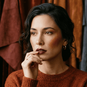 Professional photograph natural lighting high quality composition A woman's face