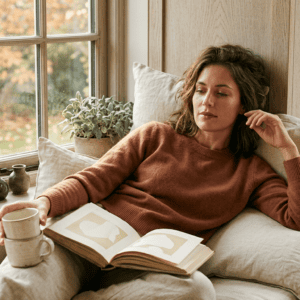 Professional photograph natural lighting high quality composition A woman reclines