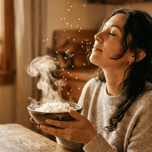 Professional photograph natural lighting high quality composition A woman tilts